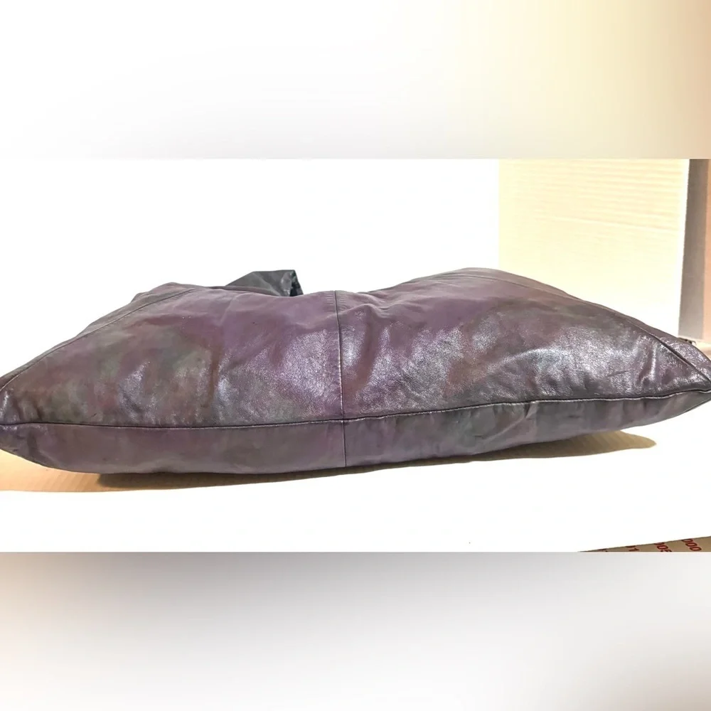 Handmade Chic Iridescent Leather Hobo Bag